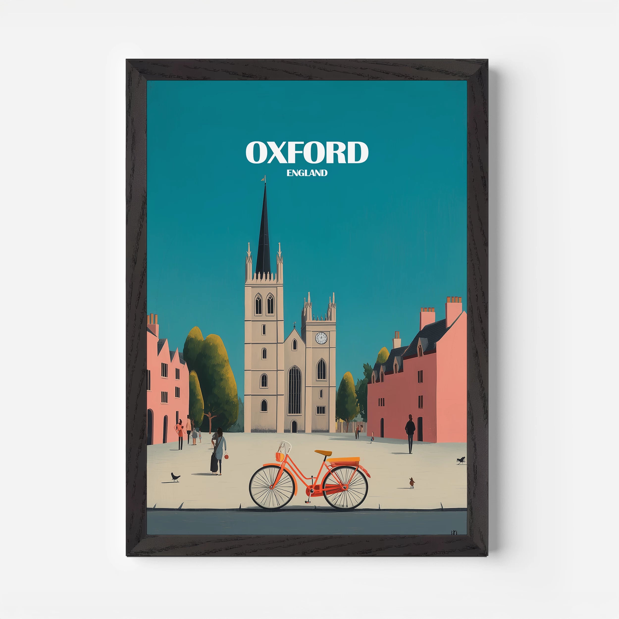 Oxford England Travel Poster