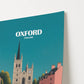 Oxford England Travel Poster