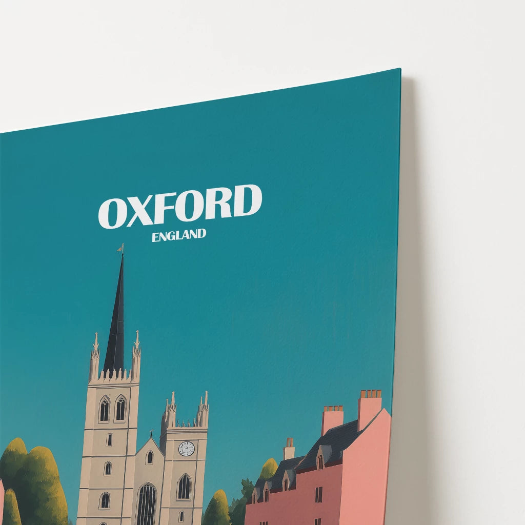 Oxford England Travel Poster