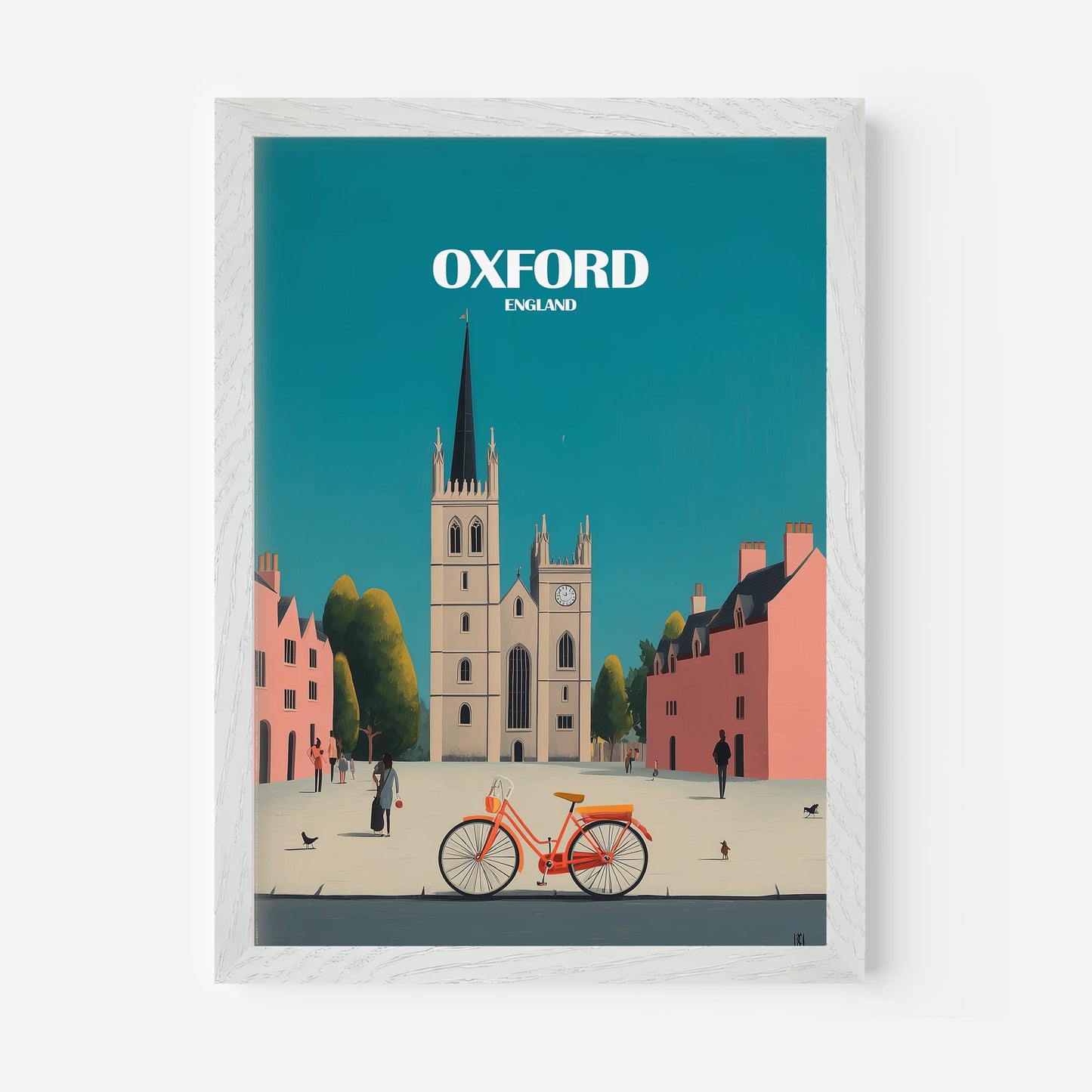 Oxford England Travel Poster