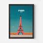 Paris France Europe Travel Poster