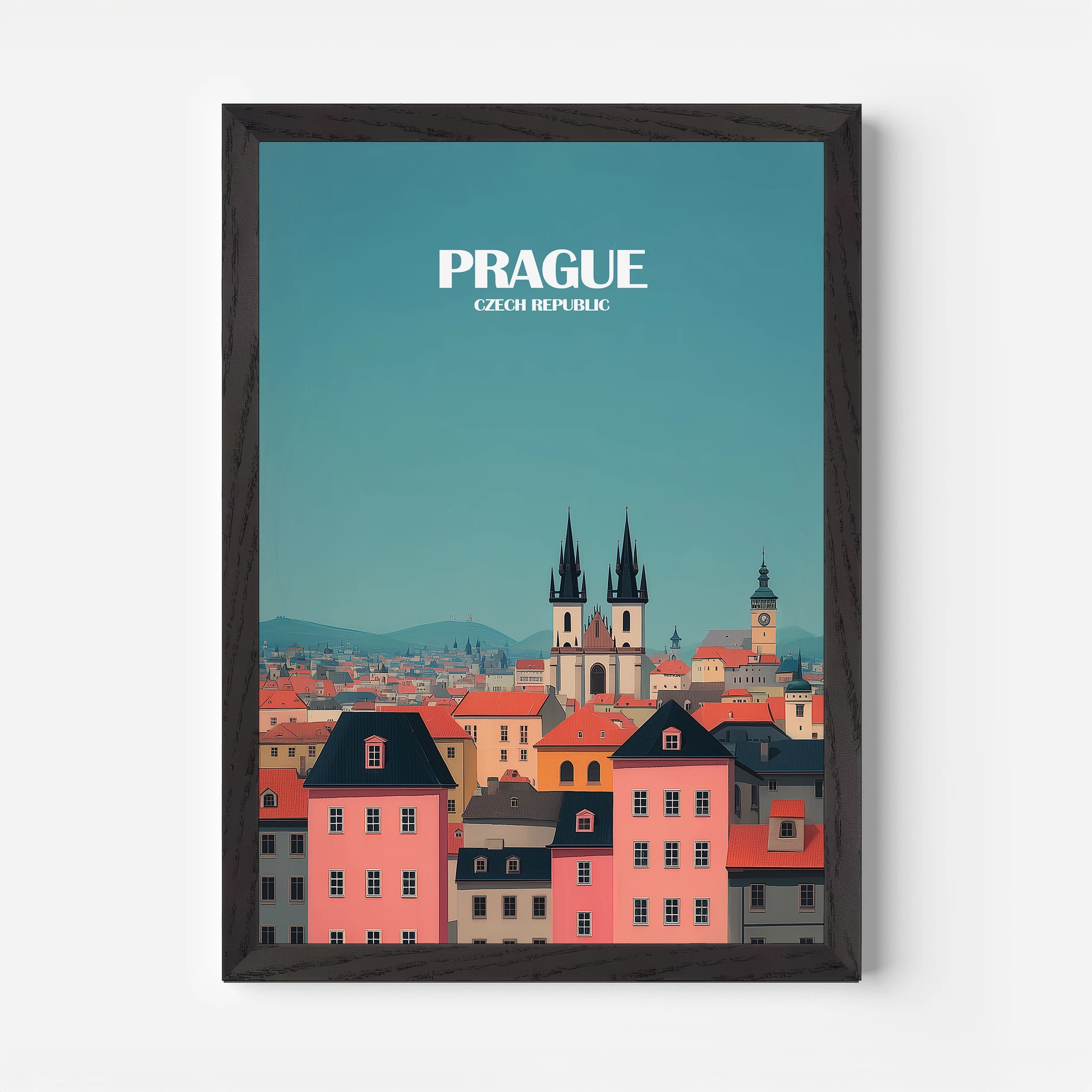 Prague Czech Republic Europe Travel Poster