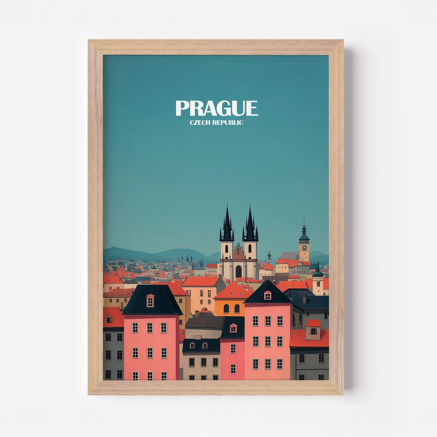 Prague Czech Republic Europe Travel Poster