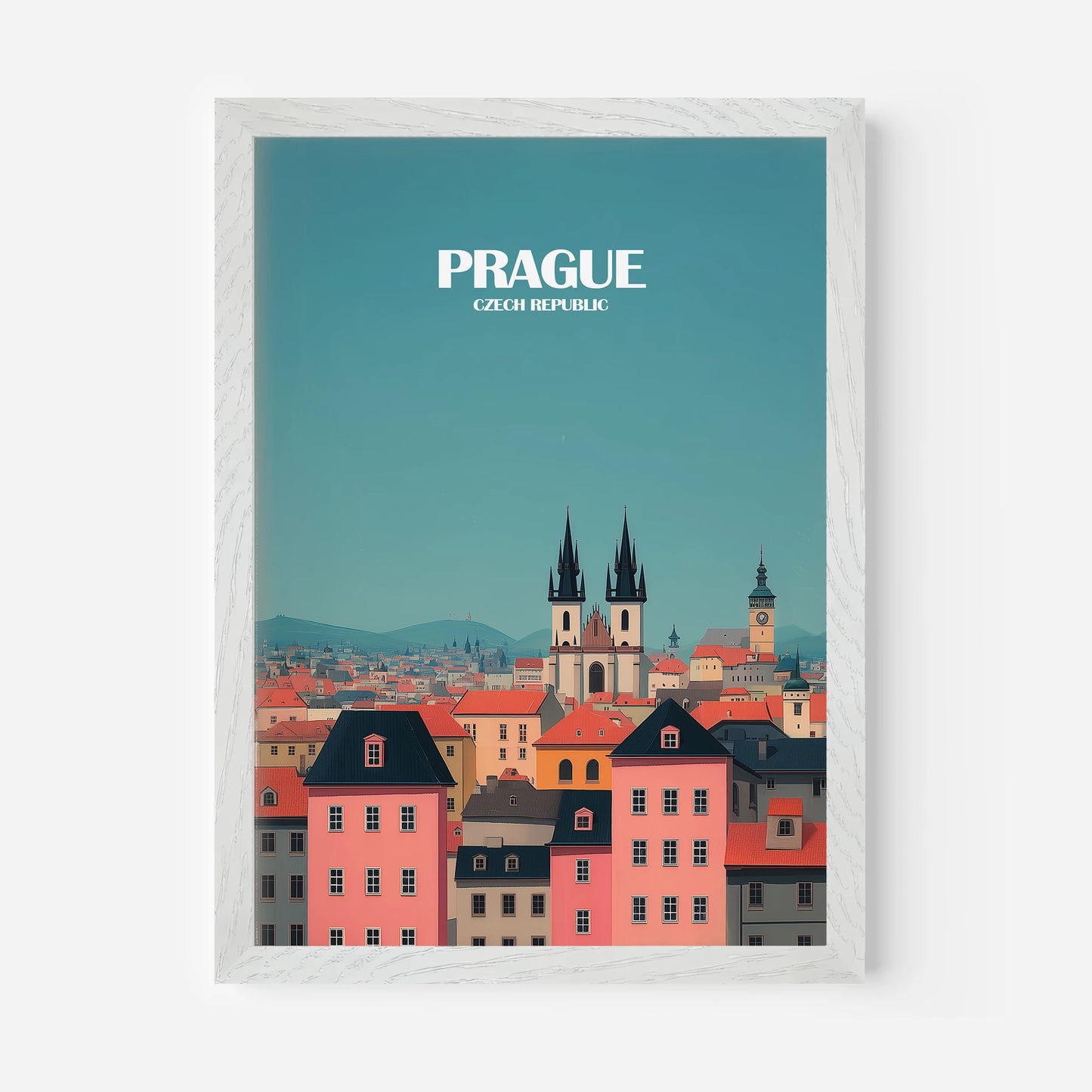 Prague Czech Republic Europe Travel Poster