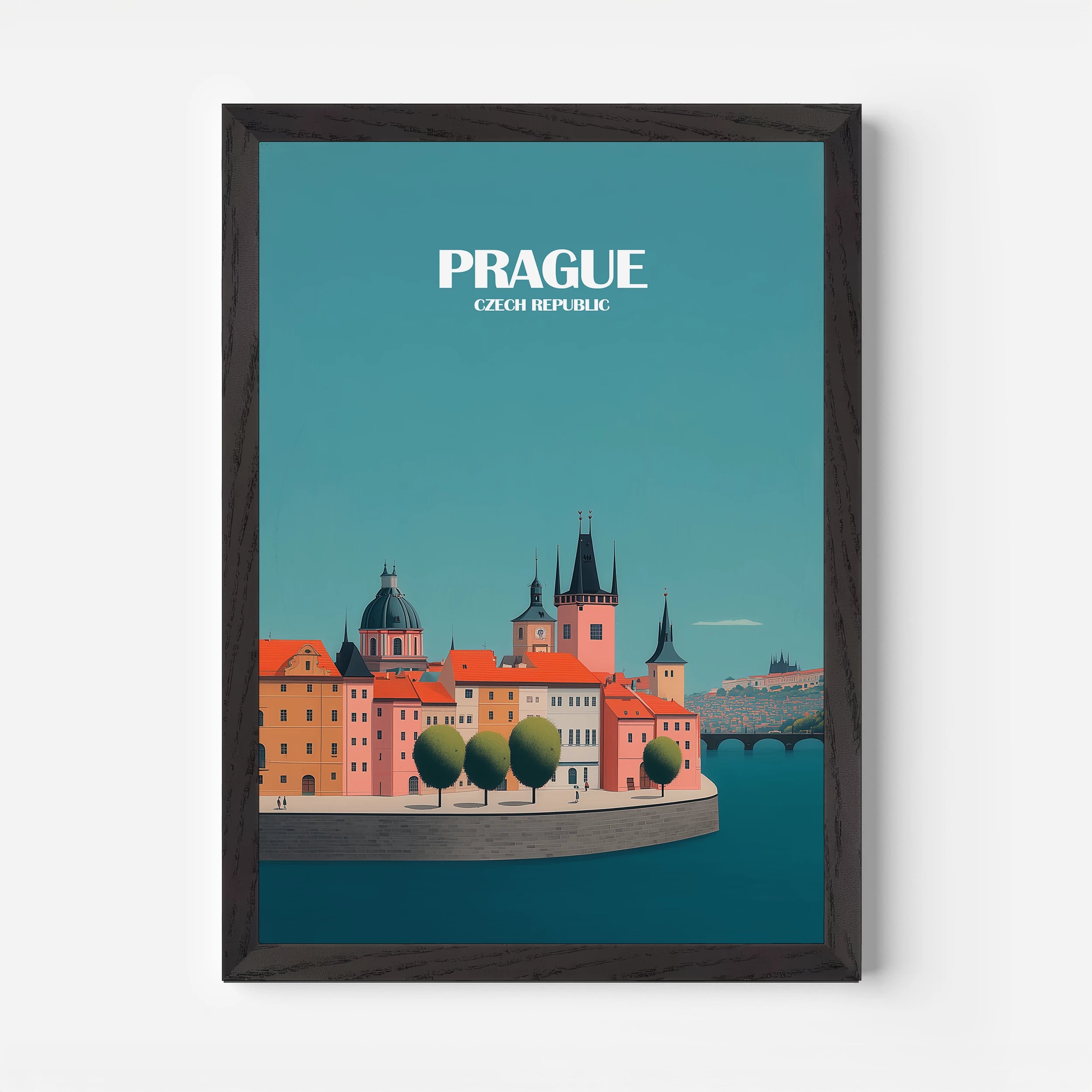 Prague Czech Republic Europe Travel Poster