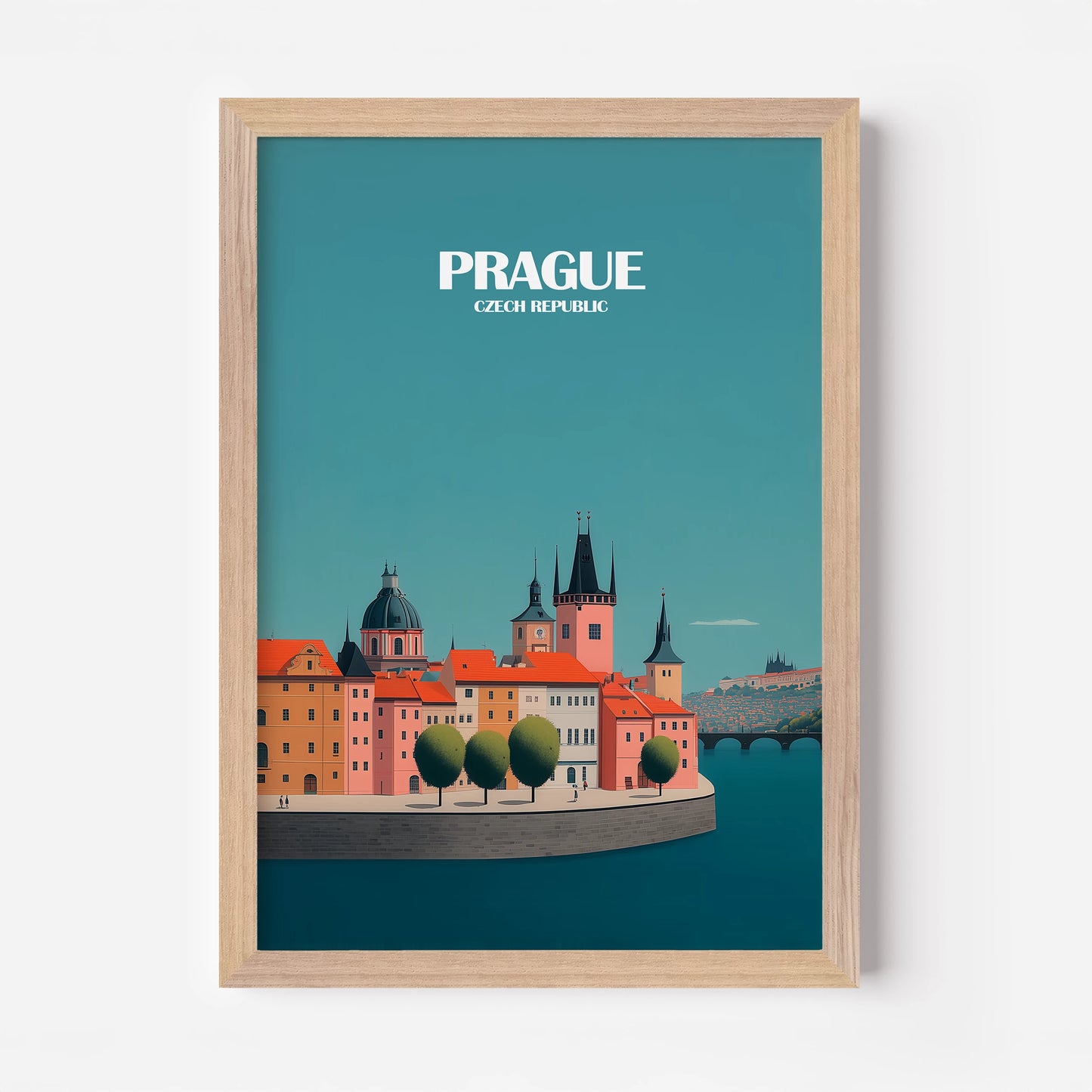 Prague Czech Republic Europe Travel Poster