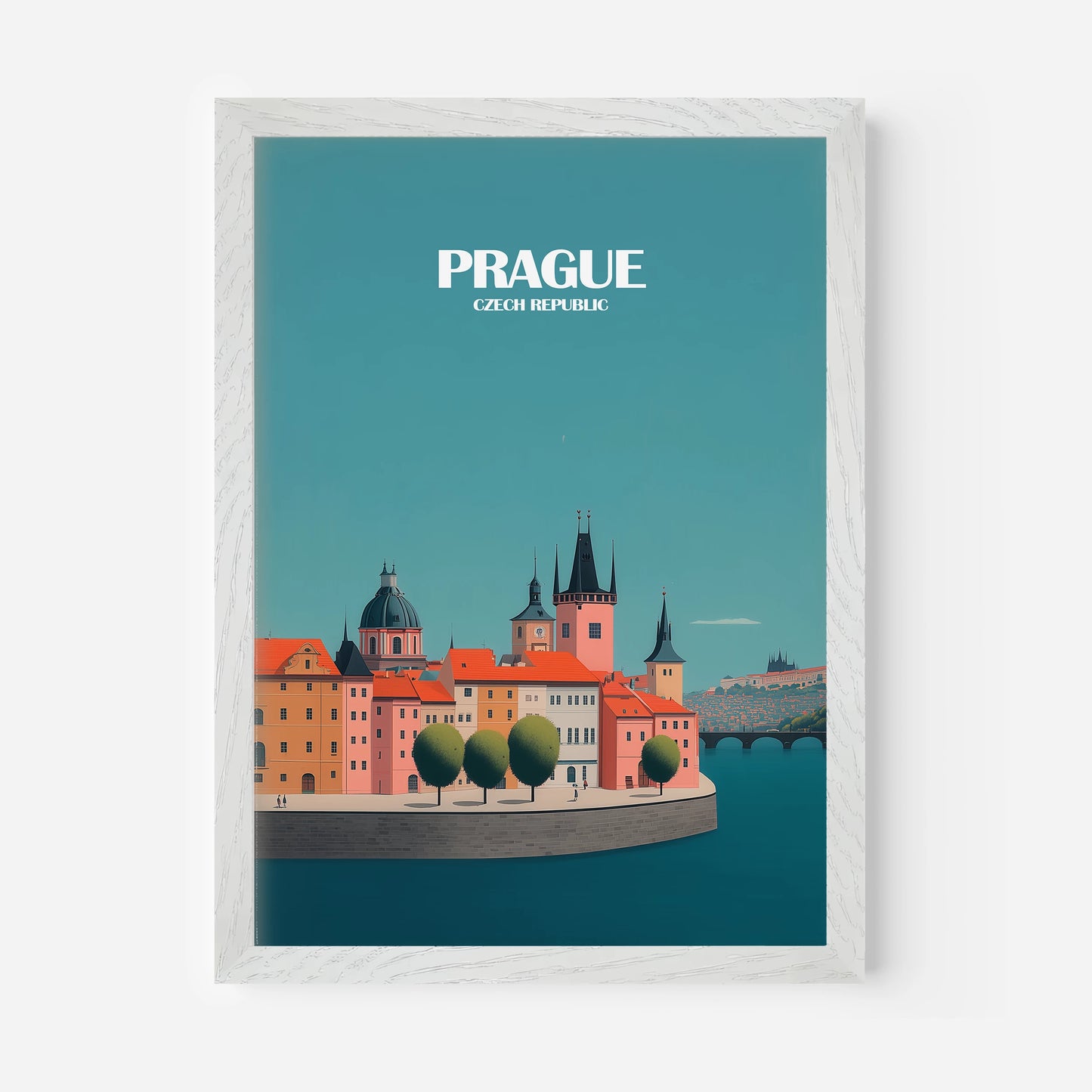 Prague Czech Republic Europe Travel Poster
