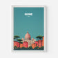 Rome Italy St Peter's Basilica Europe Travel Poster