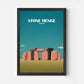 Stone Henge Wiltshire England Travel Poster
