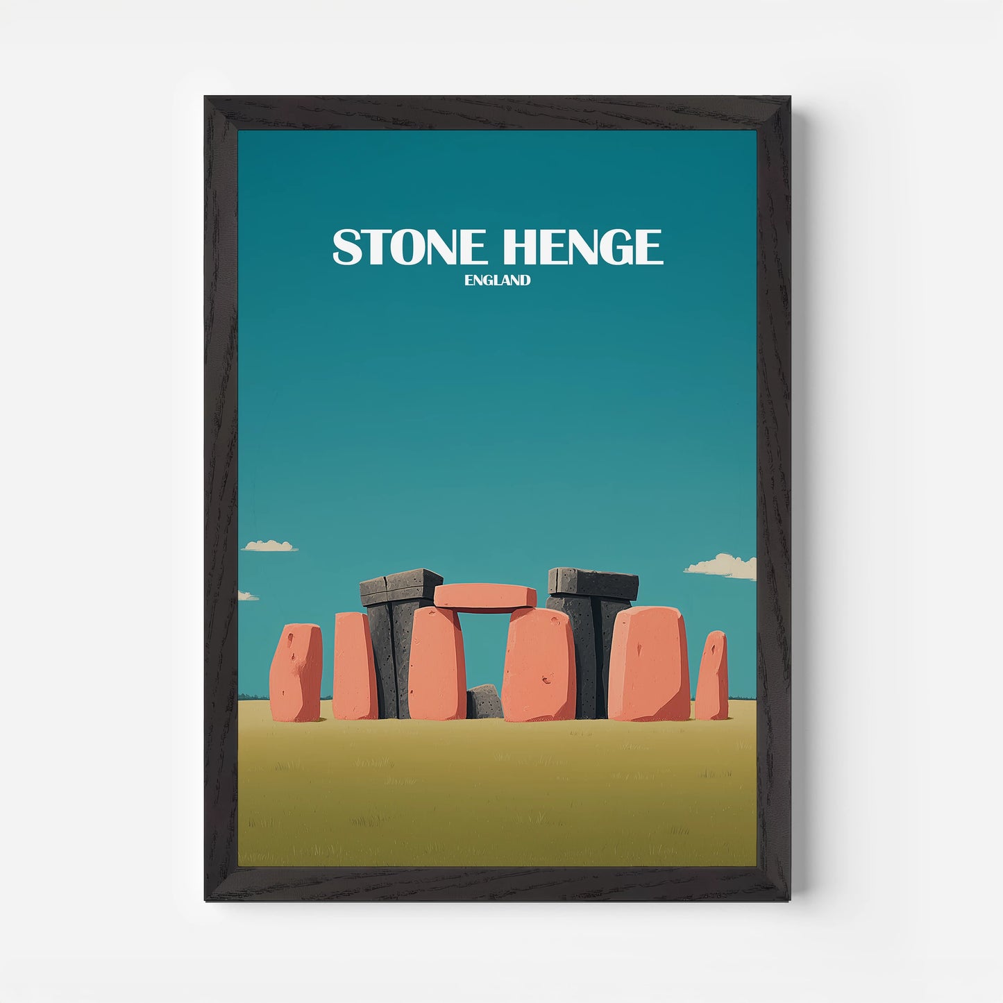 Stone Henge Wiltshire England Travel Poster