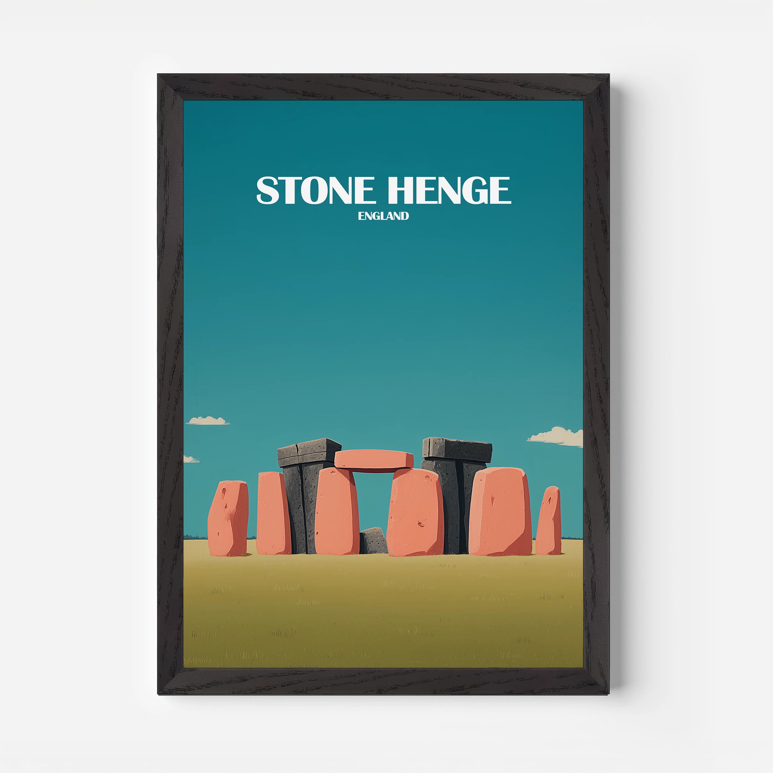 Stone Henge Wiltshire England Travel Poster