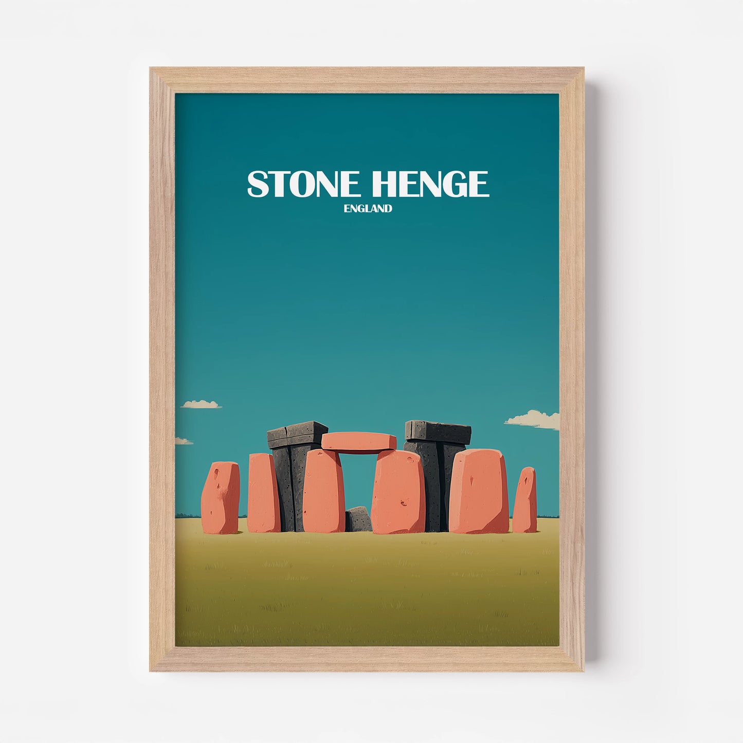 Stone Henge Wiltshire England Travel Poster