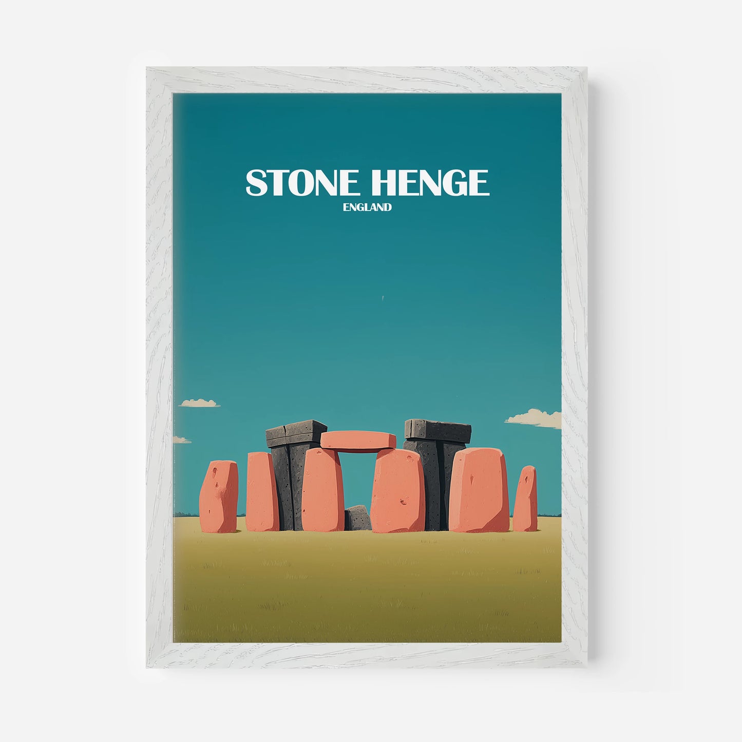 Stone Henge Wiltshire England Travel Poster