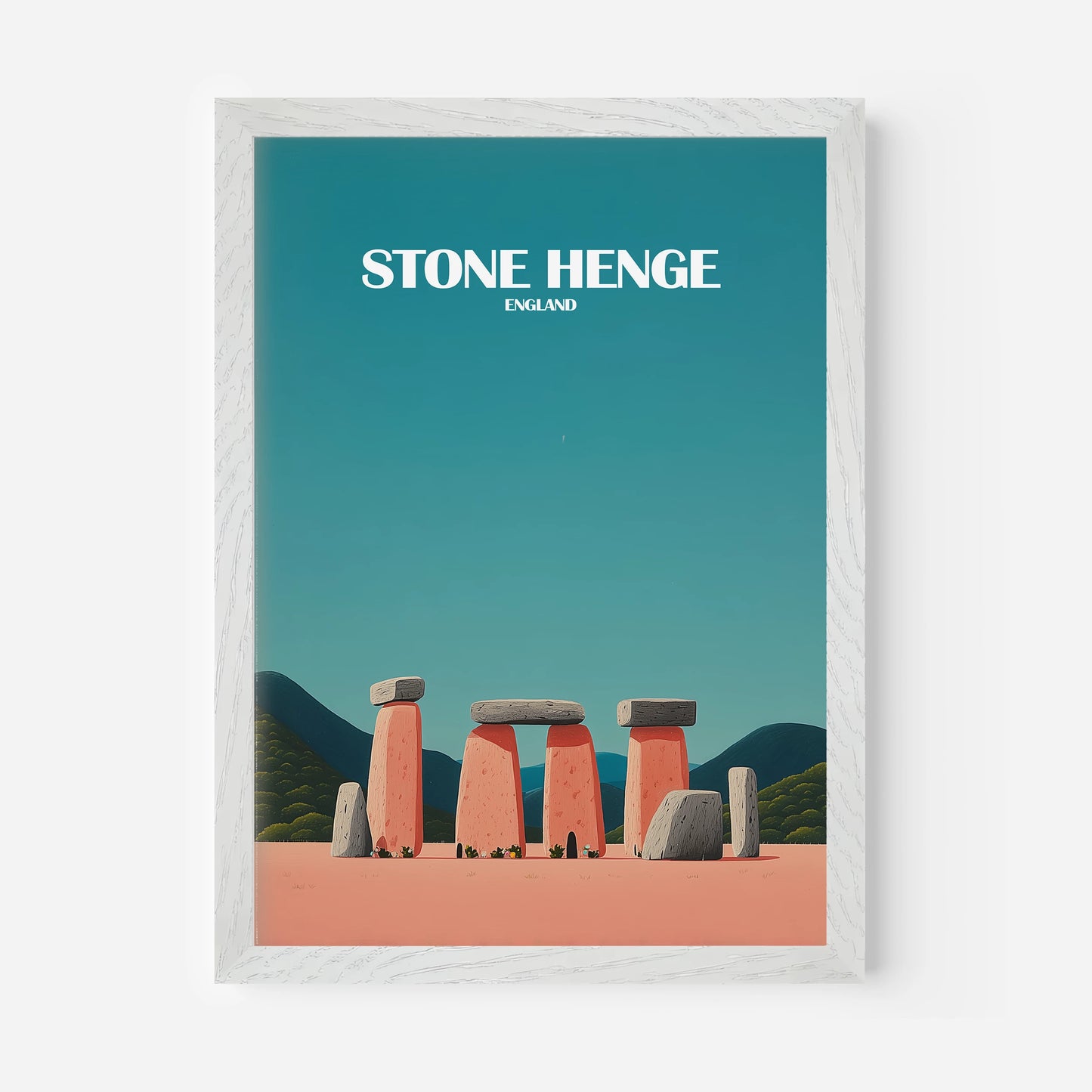 Stone Henge Wiltshire England Travel Poster