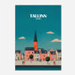 Tallinn Estonia Europe Travel Poster