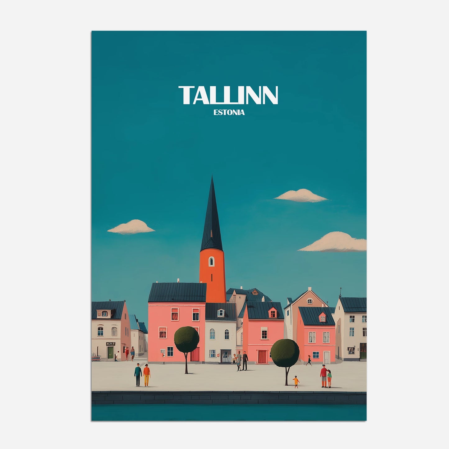 Tallinn Estonia Europe Travel Poster