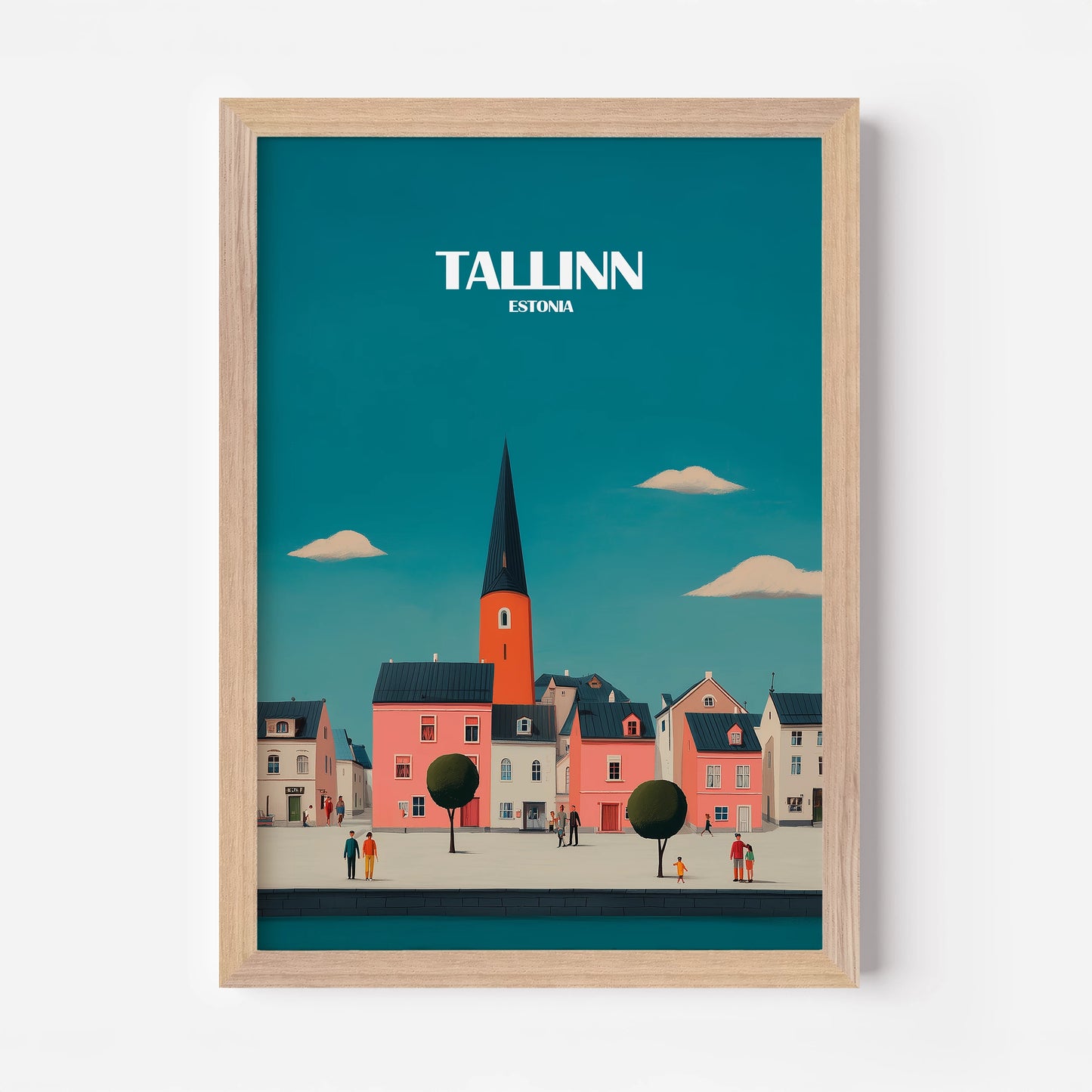 Tallinn Estonia Europe Travel Poster