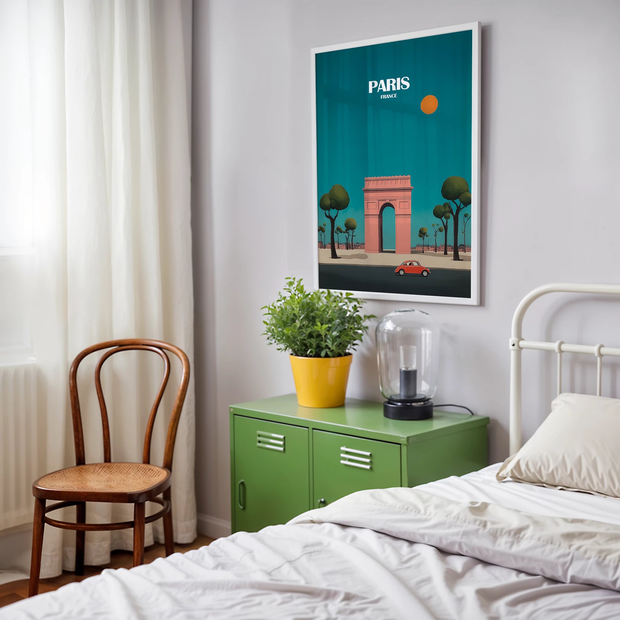 Paris France Arc de Triomphe Europe Travel Poster
