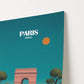 Paris France Arc de Triomphe Europe Travel Poster