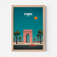 Paris France Arc de Triomphe Europe Travel Poster