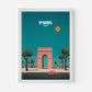 Paris France Arc de Triomphe Europe Travel Poster