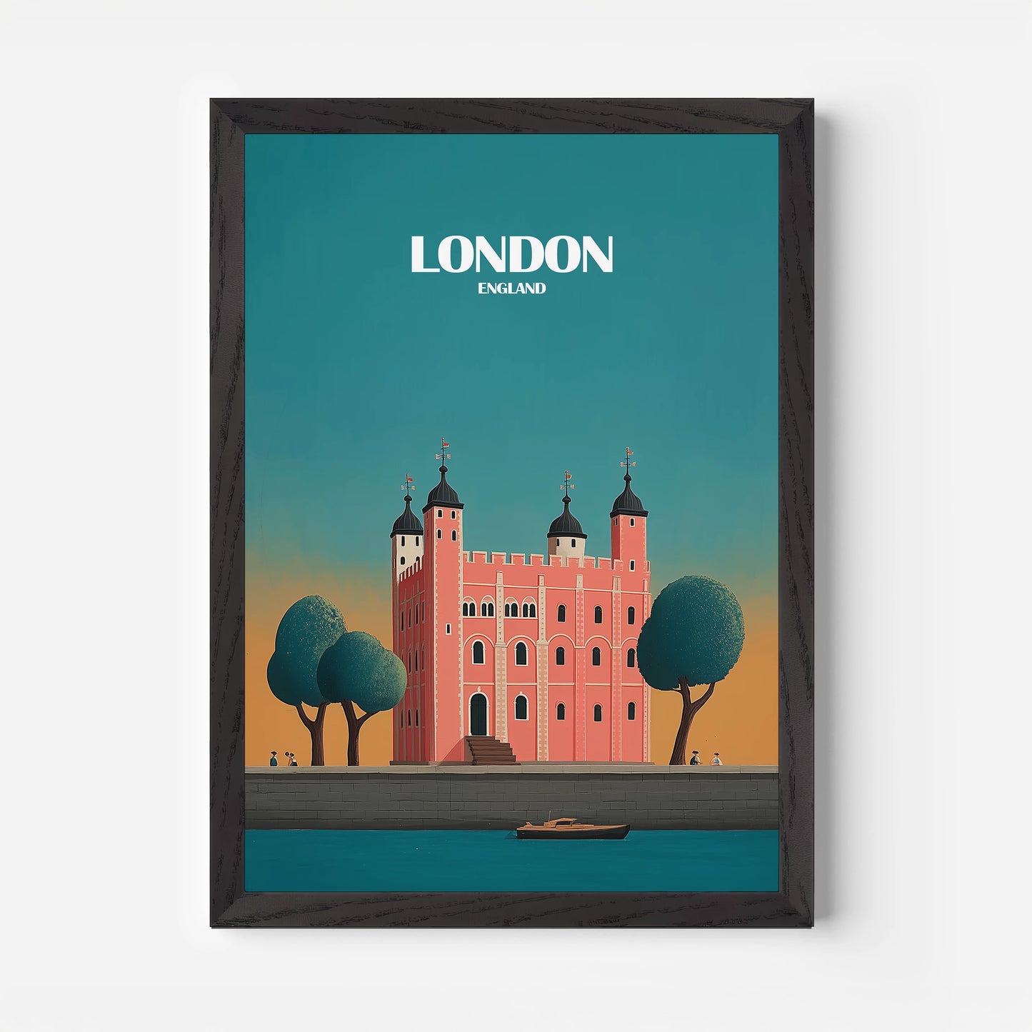 London Tower Of London England Travel Poster