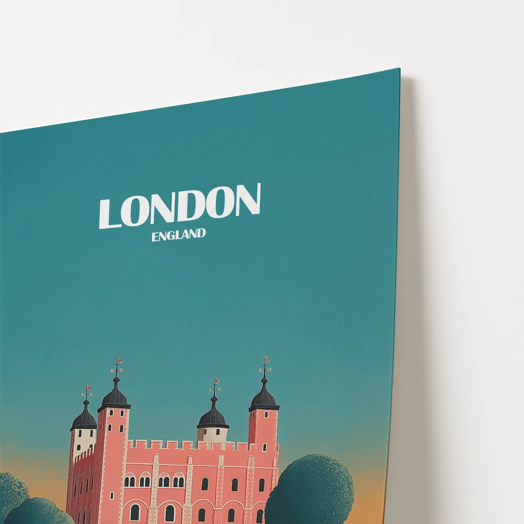 London Tower Of London England Travel Poster