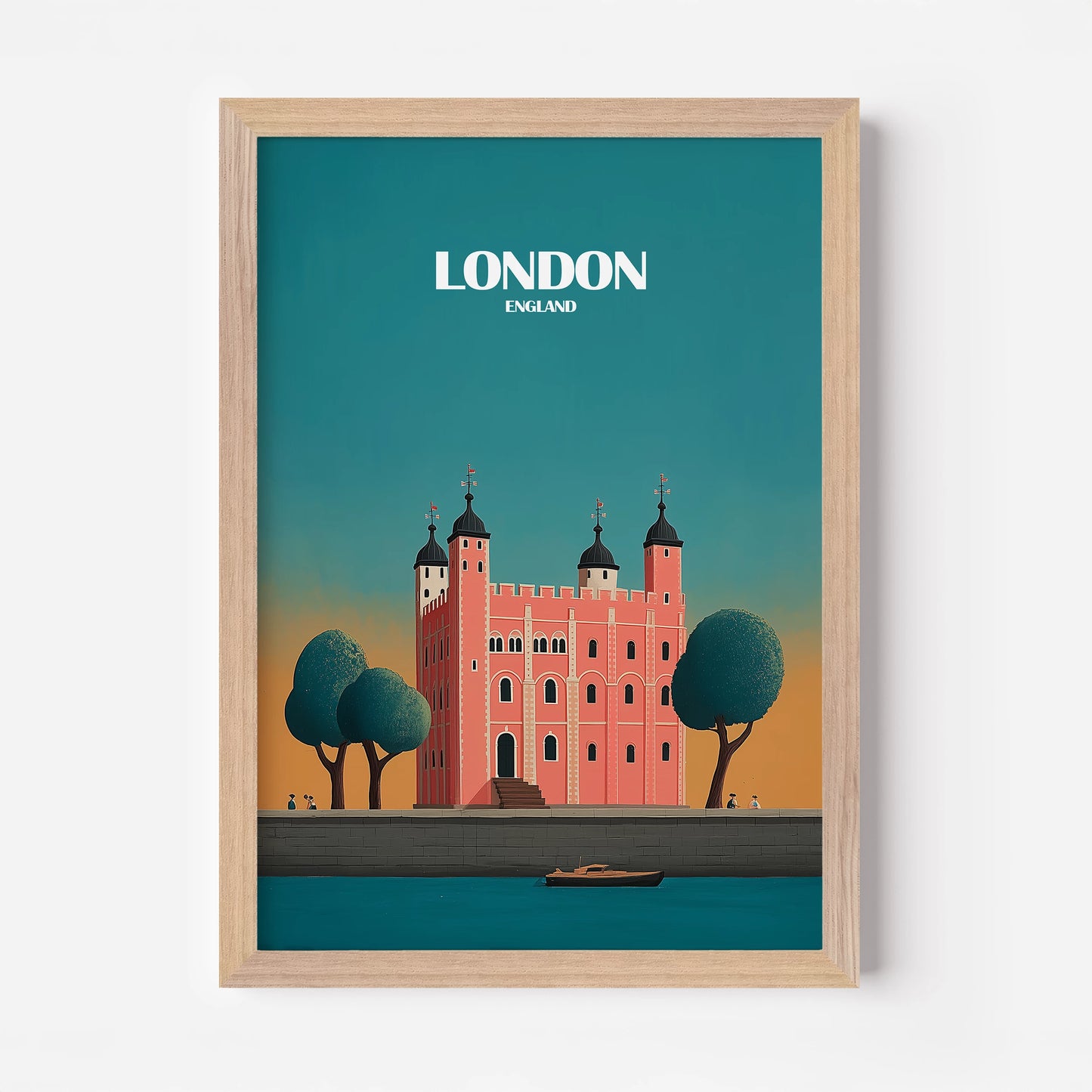 London Tower Of London England Travel Poster