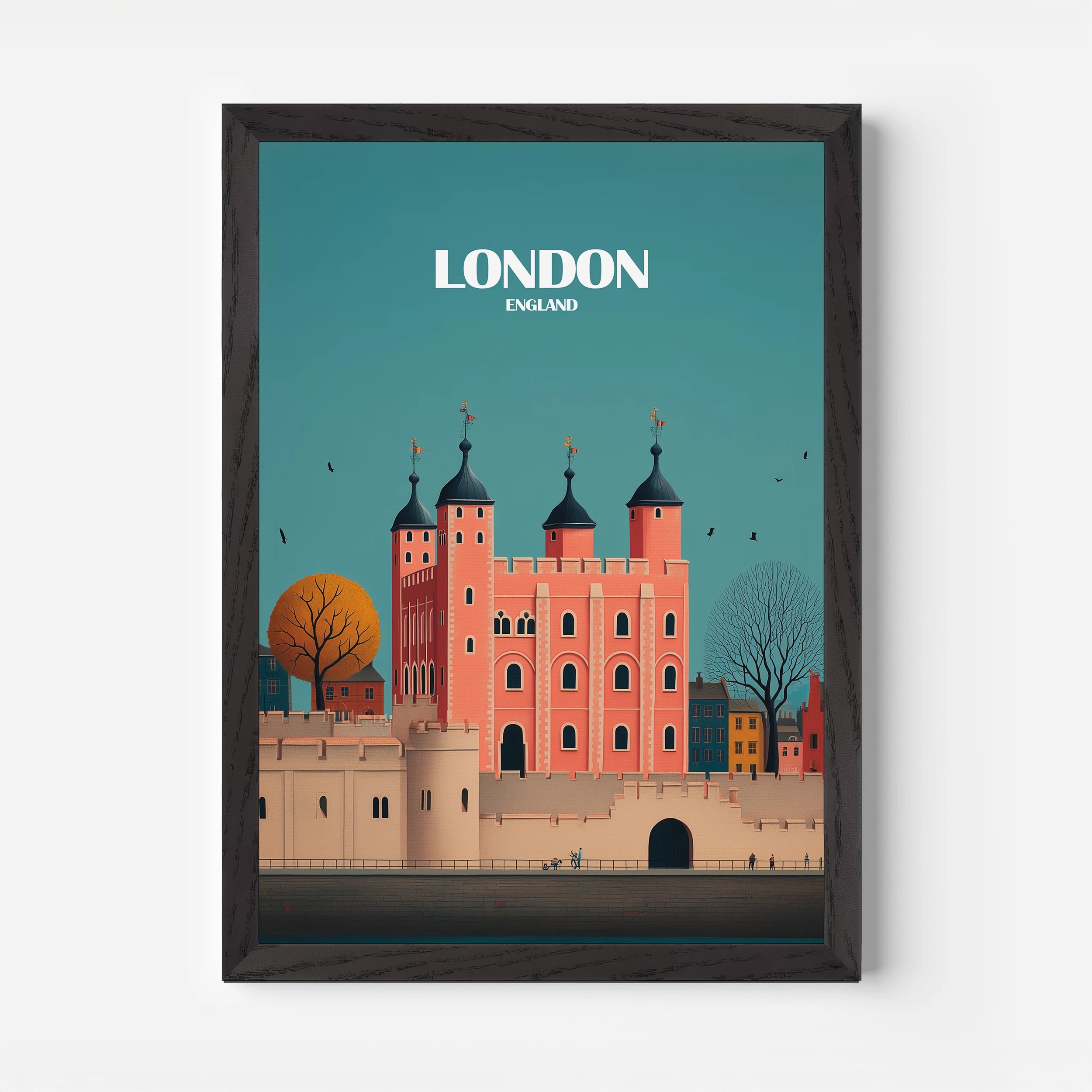 London Tower Of London England Travel Poster