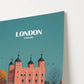 London Tower Of London England Travel Poster