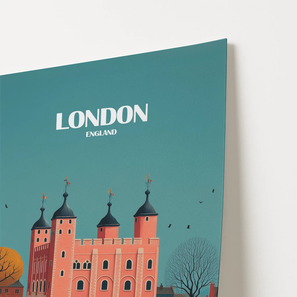 London Tower Of London England Travel Poster