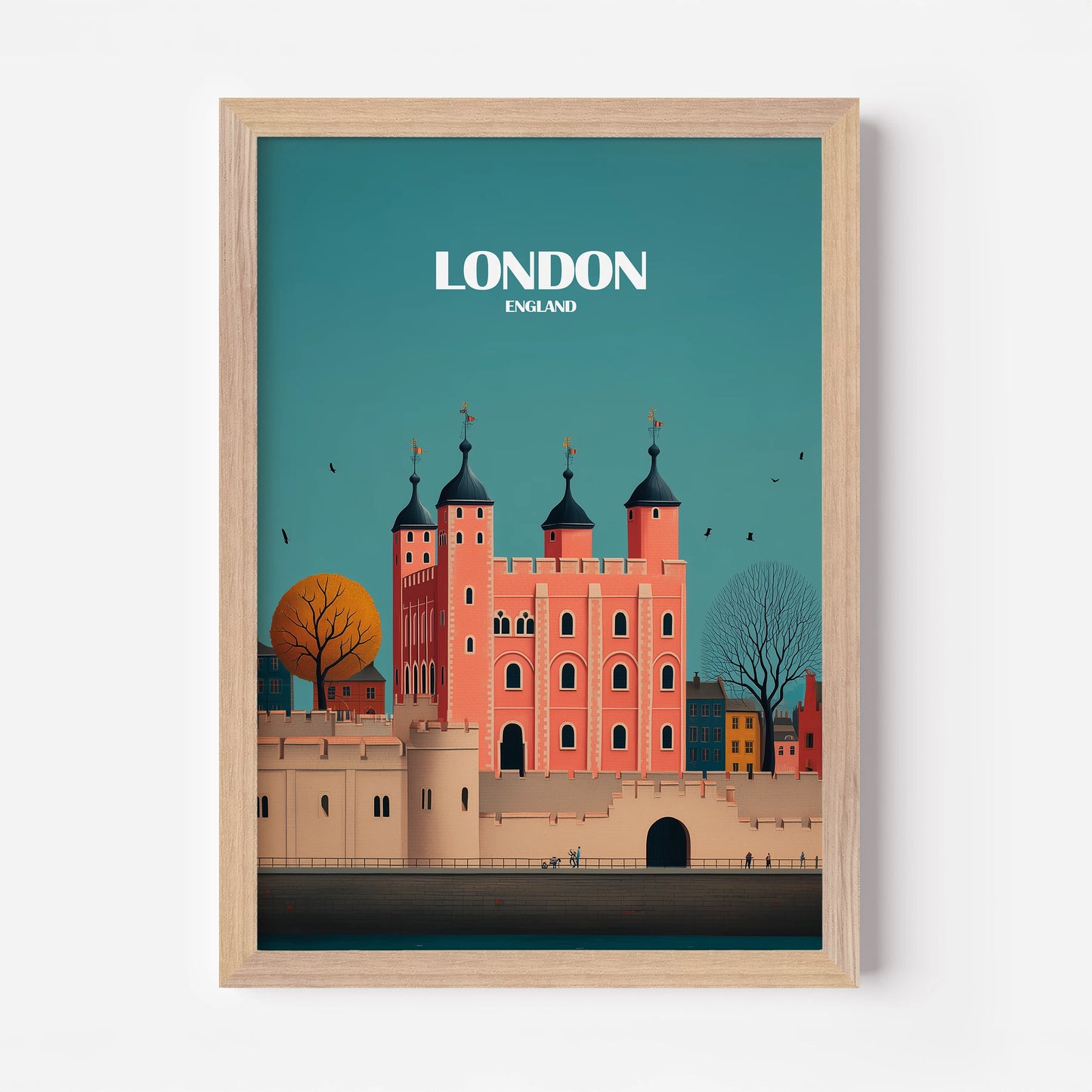 London Tower Of London England Travel Poster