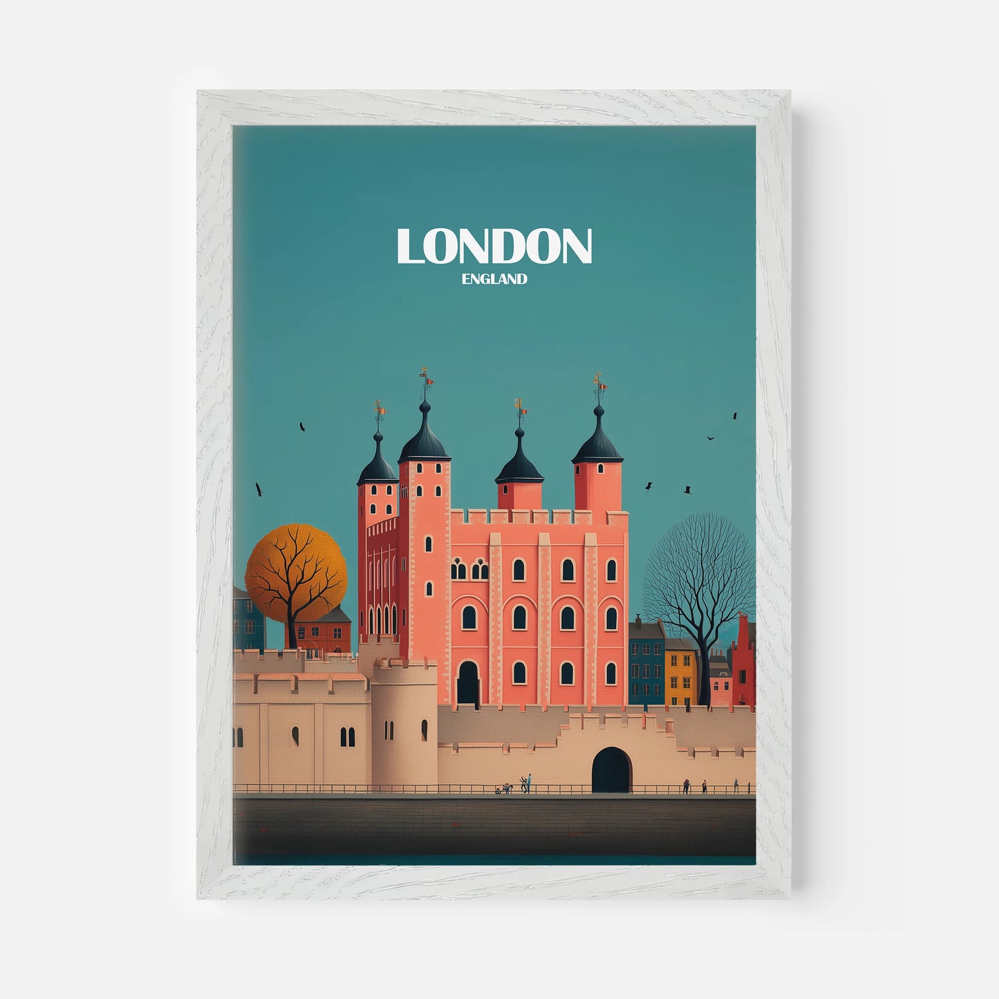 London Tower Of London England Travel Poster