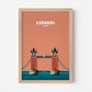 London Tower Bridge England Travel Poster