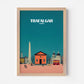 London Trafalgar Square England Travel Poster