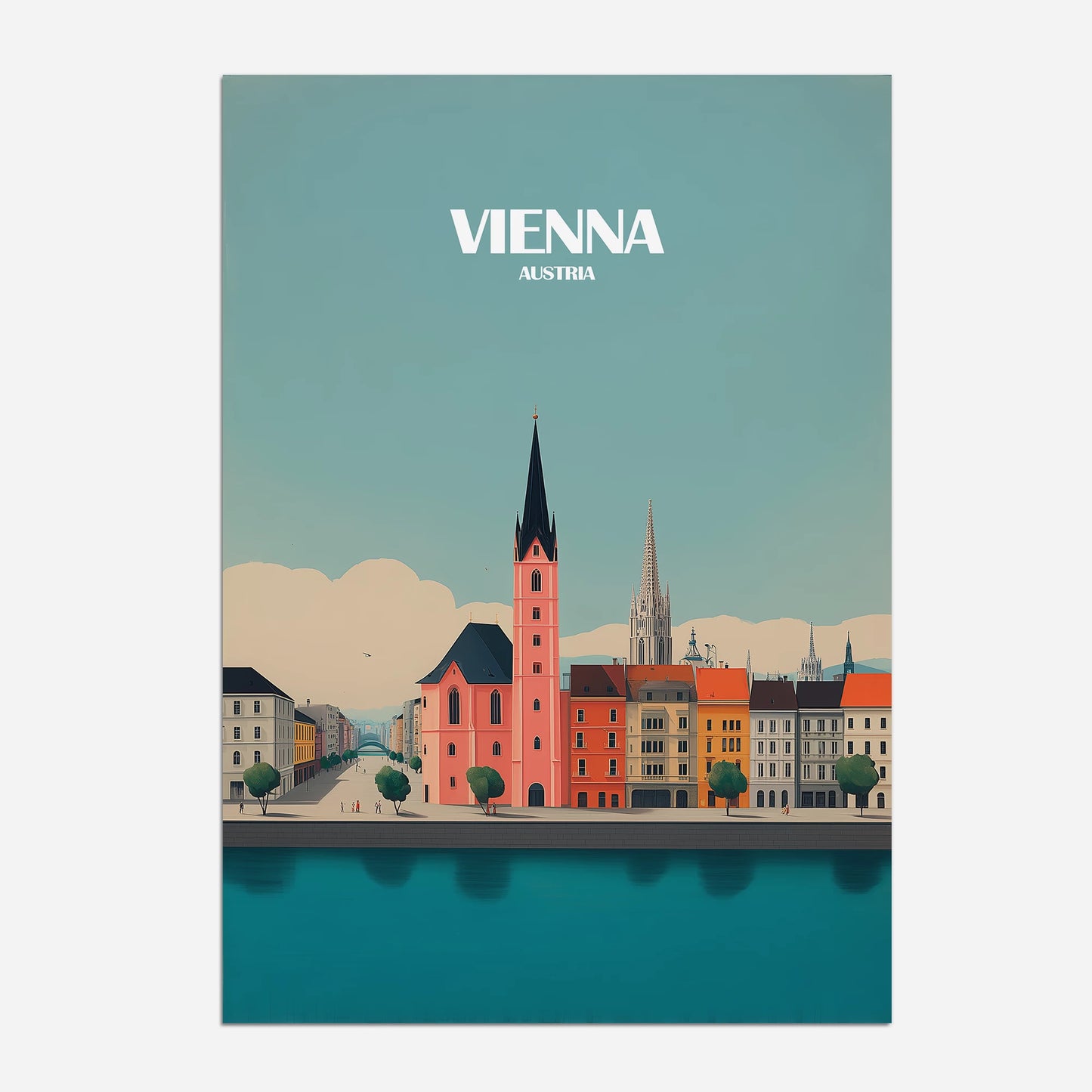 Vienna Austria Europe Travel Poster