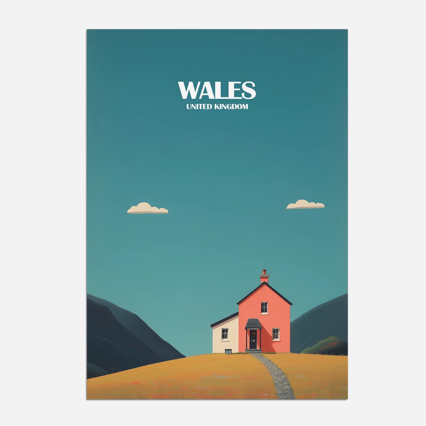 Wales United Kingdom Travel Poster