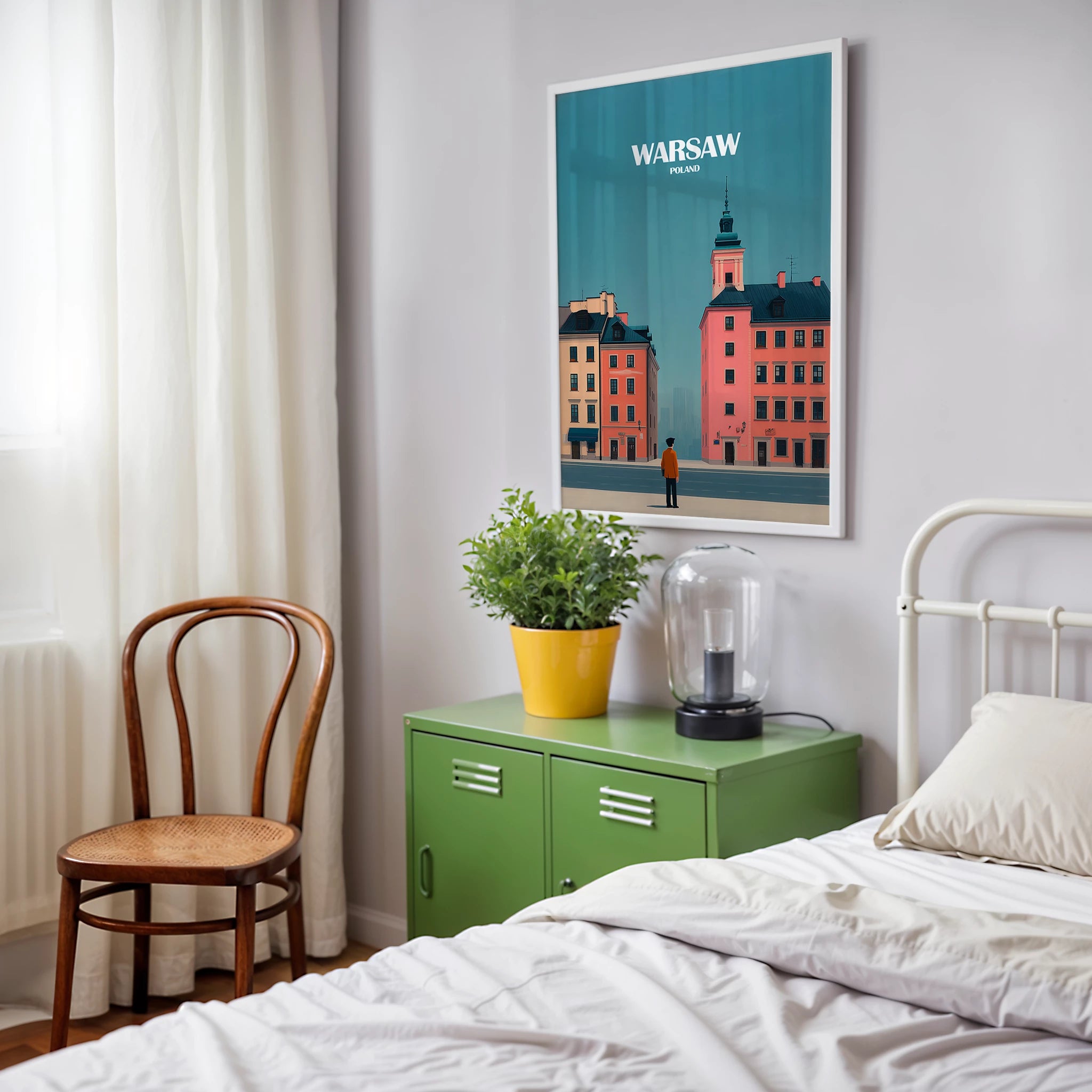 Warsaw Poland Europe Travel Poster