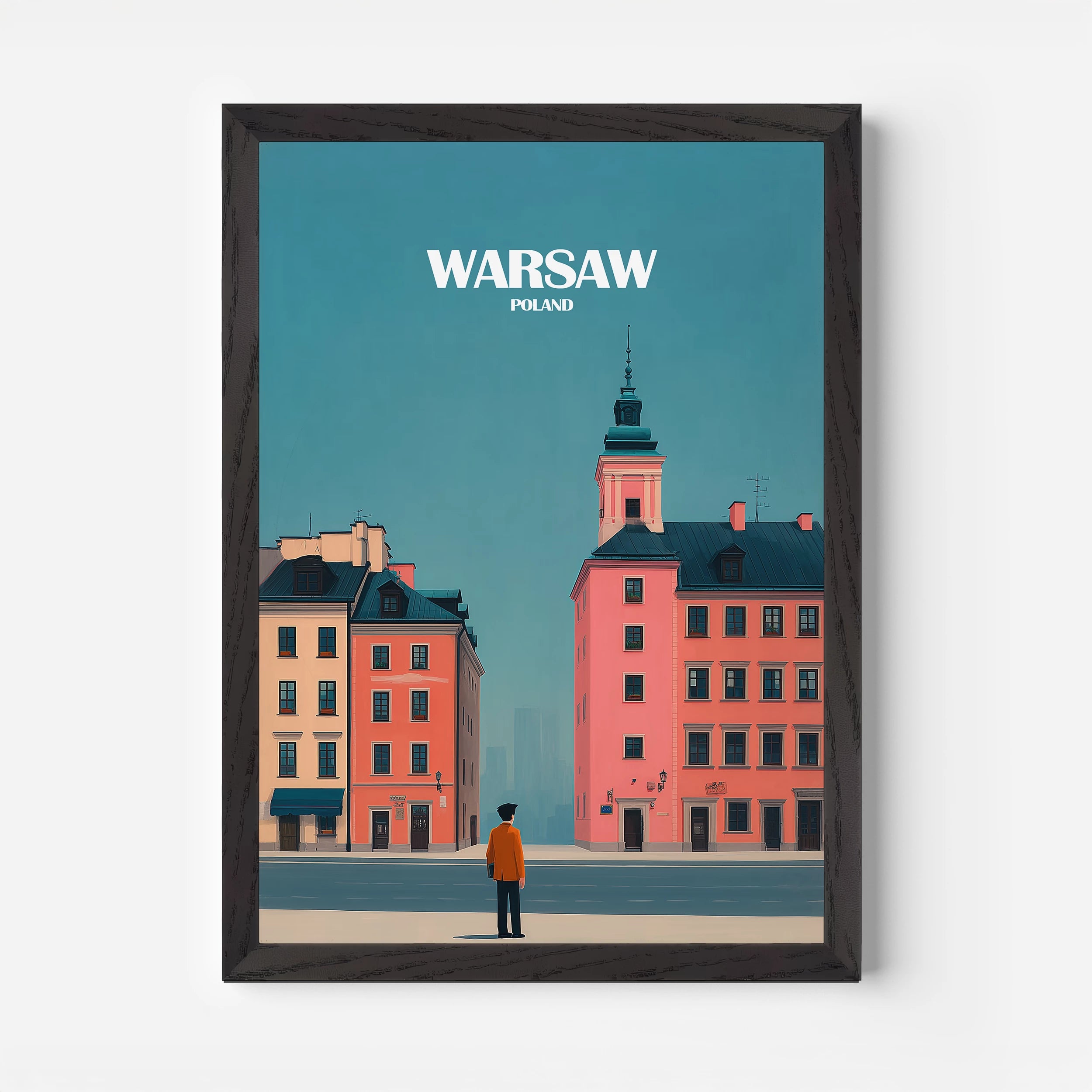 Warsaw Poland Europe Travel Poster