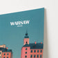 Warsaw Poland Europe Travel Poster