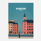 Warsaw Poland Europe Travel Poster