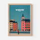 Warsaw Poland Europe Travel Poster