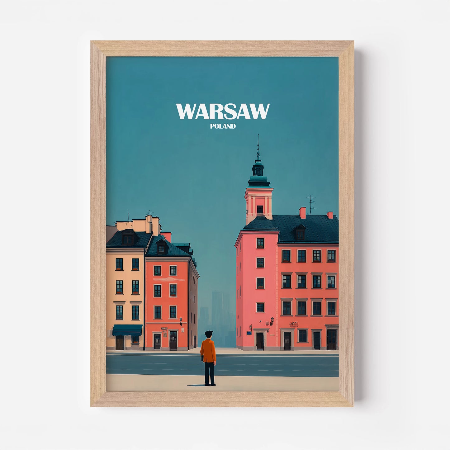 Warsaw Poland Europe Travel Poster