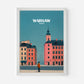 Warsaw Poland Europe Travel Poster