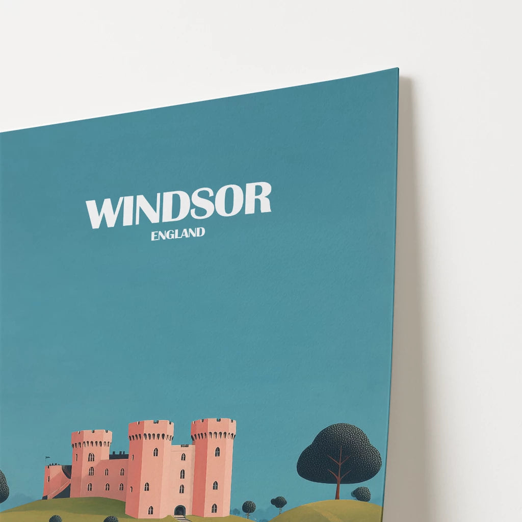 Windsor Castle England Travel Poster