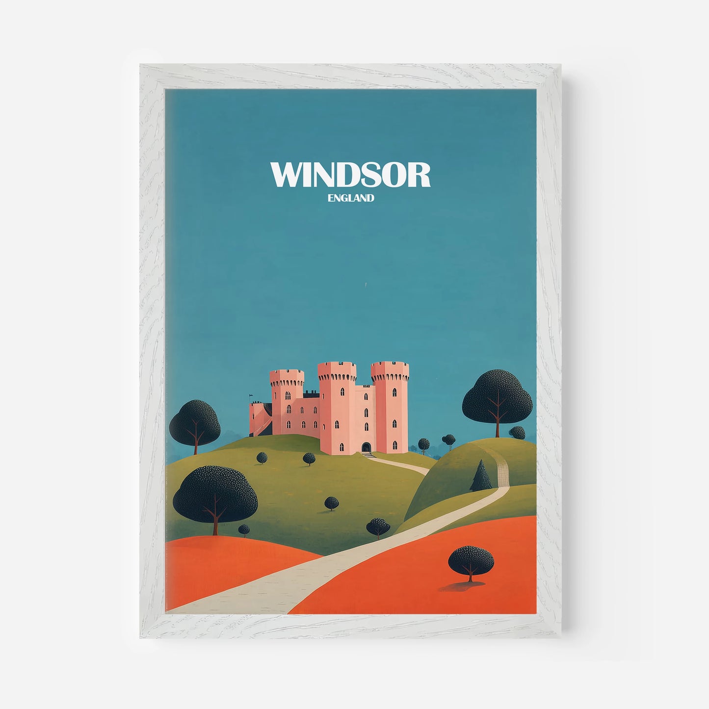 Windsor Castle England Travel Poster