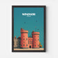 Windsor Castle England Travel Poster