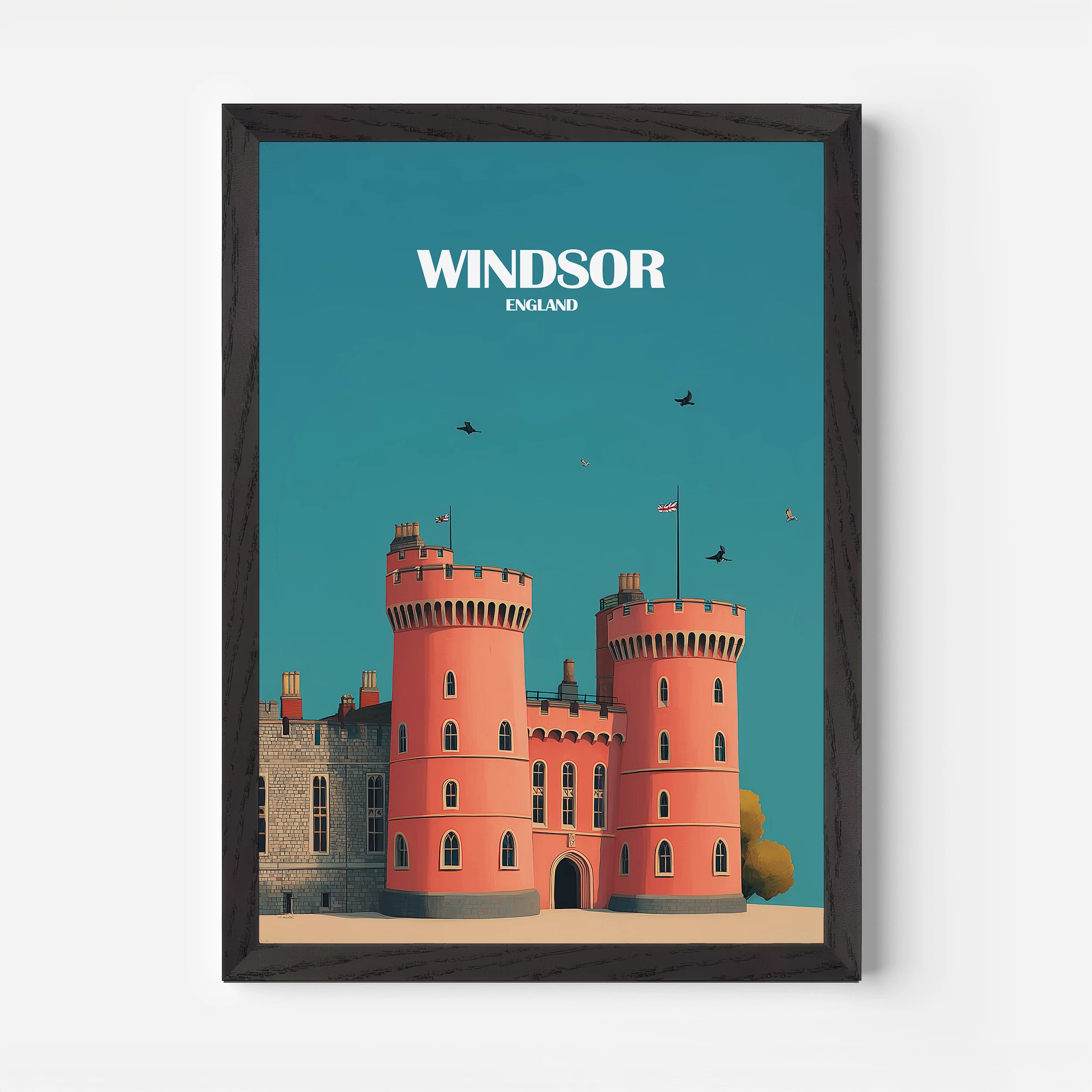 Windsor Castle England Travel Poster