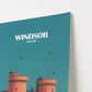 Windsor Castle England Travel Poster