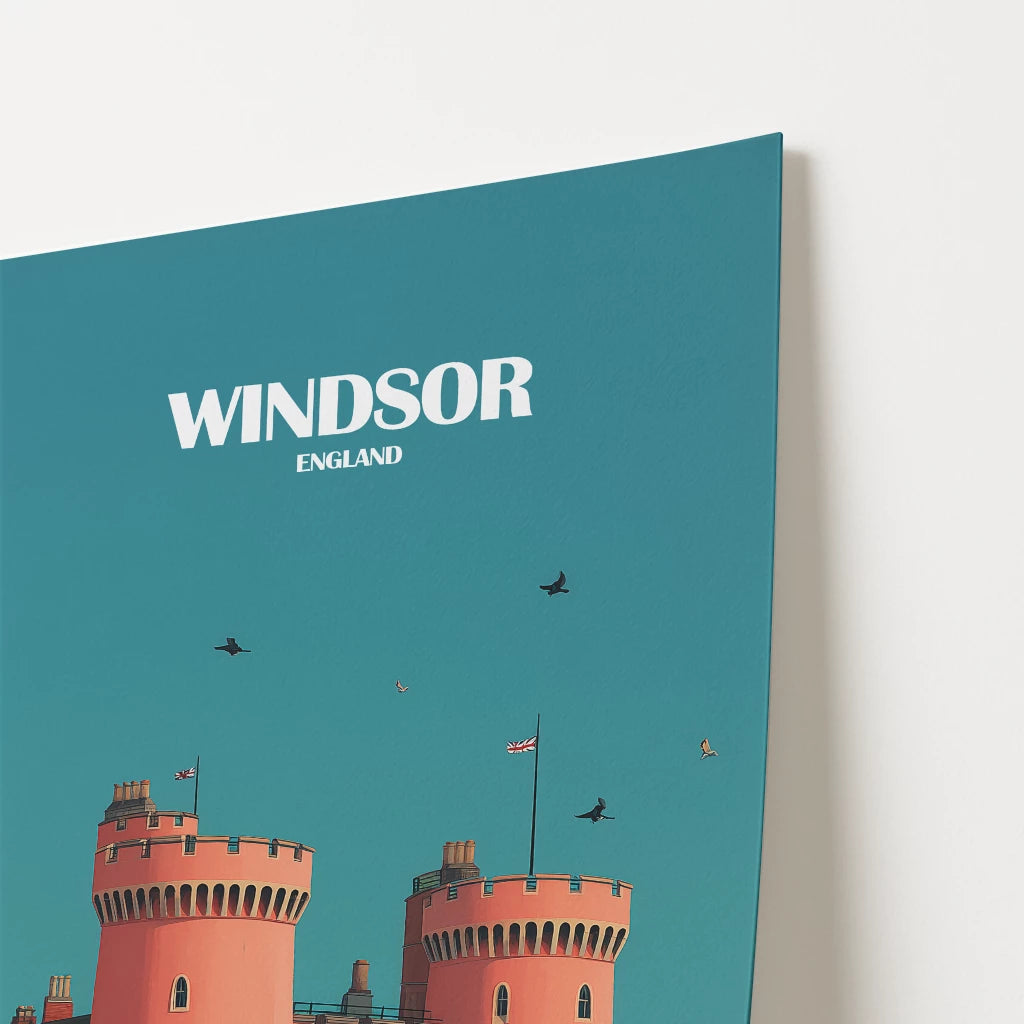 Windsor Castle England Travel Poster